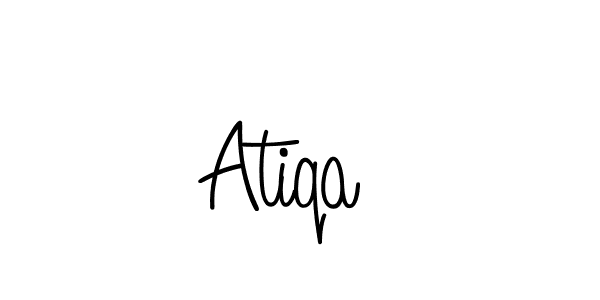 Design your own signature with our free online signature maker. With this signature software, you can create a handwritten (Angelique-Rose-font-FFP) signature for name Atiqa . Atiqa  signature style 5 images and pictures png