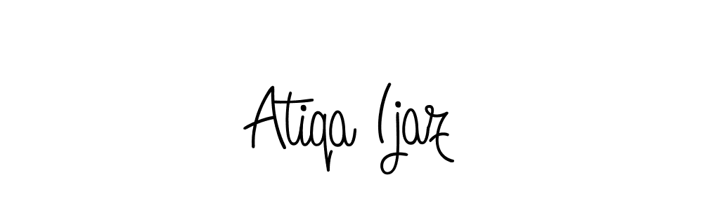if you are searching for the best signature style for your name Atiqa Ijaz. so please give up your signature search. here we have designed multiple signature styles  using Angelique-Rose-font-FFP. Atiqa Ijaz signature style 5 images and pictures png