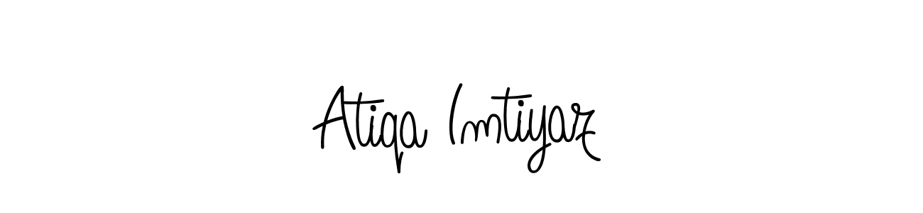 Also You can easily find your signature by using the search form. We will create Atiqa Imtiyaz name handwritten signature images for you free of cost using Angelique-Rose-font-FFP sign style. Atiqa Imtiyaz signature style 5 images and pictures png