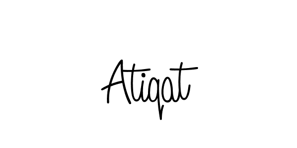 if you are searching for the best signature style for your name Atiqat. so please give up your signature search. here we have designed multiple signature styles  using Angelique-Rose-font-FFP. Atiqat signature style 5 images and pictures png
