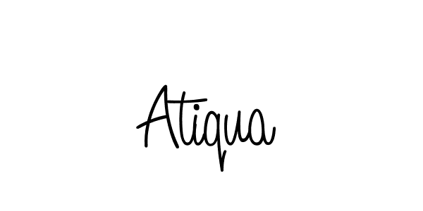 You can use this online signature creator to create a handwritten signature for the name Atiqua. This is the best online autograph maker. Atiqua signature style 5 images and pictures png