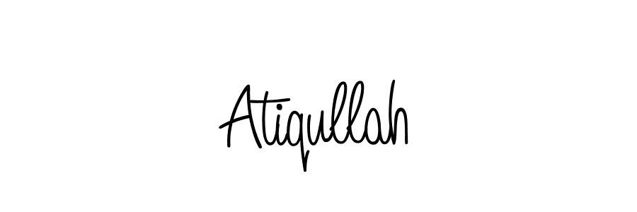 Also we have Atiqullah name is the best signature style. Create professional handwritten signature collection using Angelique-Rose-font-FFP autograph style. Atiqullah signature style 5 images and pictures png