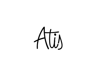 The best way (Angelique-Rose-font-FFP) to make a short signature is to pick only two or three words in your name. The name Atis include a total of six letters. For converting this name. Atis signature style 5 images and pictures png