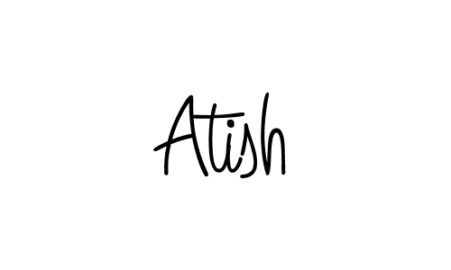 The best way (Angelique-Rose-font-FFP) to make a short signature is to pick only two or three words in your name. The name Atish include a total of six letters. For converting this name. Atish signature style 5 images and pictures png