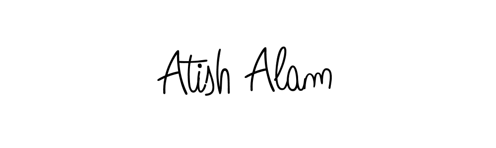 The best way (Angelique-Rose-font-FFP) to make a short signature is to pick only two or three words in your name. The name Atish Alam include a total of six letters. For converting this name. Atish Alam signature style 5 images and pictures png