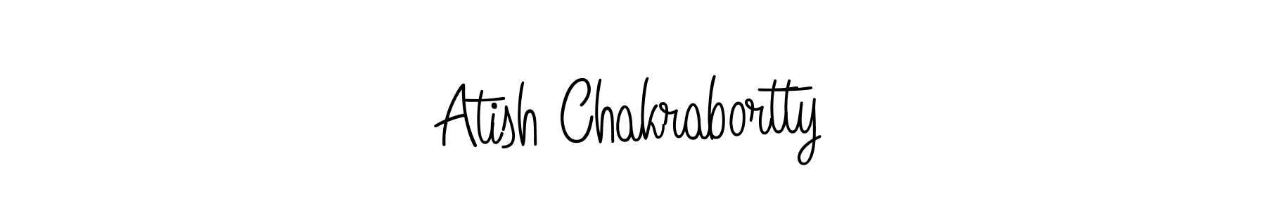 Use a signature maker to create a handwritten signature online. With this signature software, you can design (Angelique-Rose-font-FFP) your own signature for name Atish Chakrabortty. Atish Chakrabortty signature style 5 images and pictures png