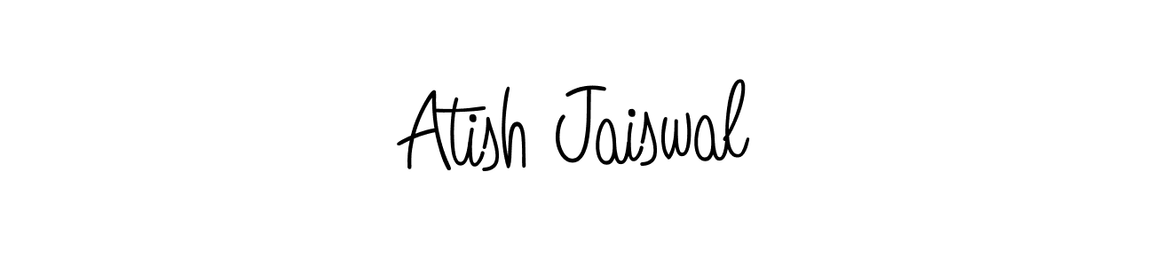 Design your own signature with our free online signature maker. With this signature software, you can create a handwritten (Angelique-Rose-font-FFP) signature for name Atish Jaiswal. Atish Jaiswal signature style 5 images and pictures png