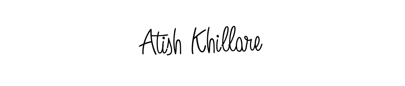 Once you've used our free online signature maker to create your best signature Angelique-Rose-font-FFP style, it's time to enjoy all of the benefits that Atish Khillare name signing documents. Atish Khillare signature style 5 images and pictures png