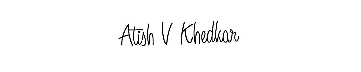 This is the best signature style for the Atish V Khedkar name. Also you like these signature font (Angelique-Rose-font-FFP). Mix name signature. Atish V Khedkar signature style 5 images and pictures png