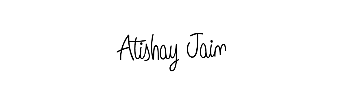 Also we have Atishay Jain name is the best signature style. Create professional handwritten signature collection using Angelique-Rose-font-FFP autograph style. Atishay Jain signature style 5 images and pictures png