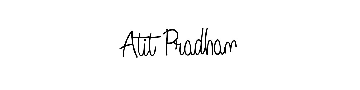 Design your own signature with our free online signature maker. With this signature software, you can create a handwritten (Angelique-Rose-font-FFP) signature for name Atit Pradhan. Atit Pradhan signature style 5 images and pictures png