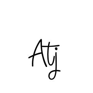 How to make Atj name signature. Use Angelique-Rose-font-FFP style for creating short signs online. This is the latest handwritten sign. Atj signature style 5 images and pictures png