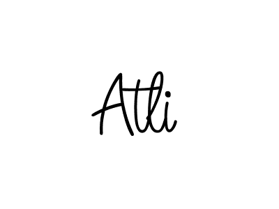 Create a beautiful signature design for name Atli. With this signature (Angelique-Rose-font-FFP) fonts, you can make a handwritten signature for free. Atli signature style 5 images and pictures png