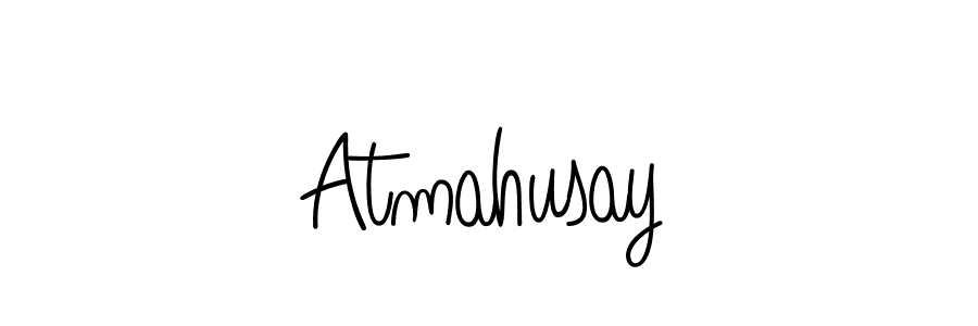 Use a signature maker to create a handwritten signature online. With this signature software, you can design (Angelique-Rose-font-FFP) your own signature for name Atmahusay. Atmahusay signature style 5 images and pictures png