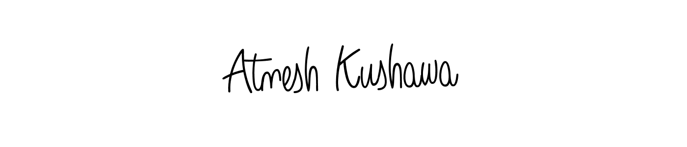 You can use this online signature creator to create a handwritten signature for the name Atnesh Kushawa. This is the best online autograph maker. Atnesh Kushawa signature style 5 images and pictures png