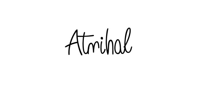 The best way (Angelique-Rose-font-FFP) to make a short signature is to pick only two or three words in your name. The name Atnihal include a total of six letters. For converting this name. Atnihal signature style 5 images and pictures png