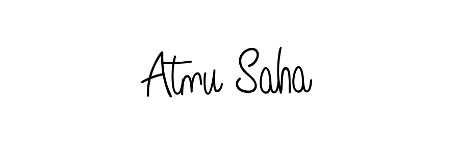 Angelique-Rose-font-FFP is a professional signature style that is perfect for those who want to add a touch of class to their signature. It is also a great choice for those who want to make their signature more unique. Get Atnu Saha name to fancy signature for free. Atnu Saha signature style 5 images and pictures png