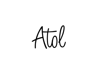 You should practise on your own different ways (Angelique-Rose-font-FFP) to write your name (Atol) in signature. don't let someone else do it for you. Atol signature style 5 images and pictures png