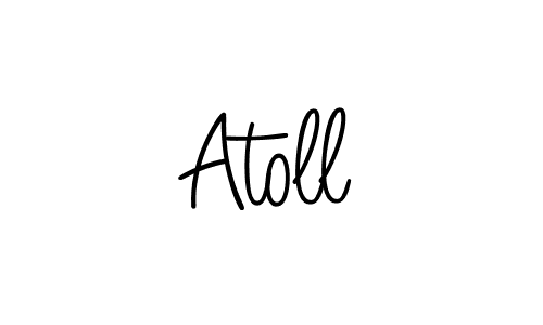 How to Draw Atoll signature style? Angelique-Rose-font-FFP is a latest design signature styles for name Atoll. Atoll signature style 5 images and pictures png