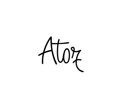 Best and Professional Signature Style for Atoz. Angelique-Rose-font-FFP Best Signature Style Collection. Atoz signature style 5 images and pictures png