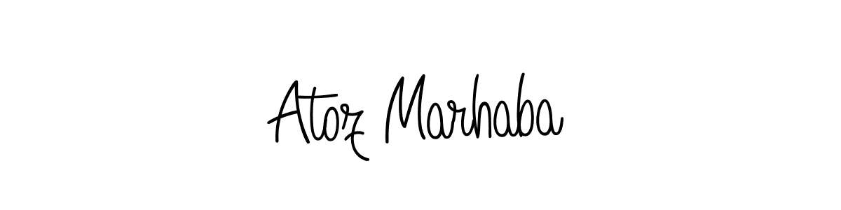 Similarly Angelique-Rose-font-FFP is the best handwritten signature design. Signature creator online .You can use it as an online autograph creator for name Atoz Marhaba. Atoz Marhaba signature style 5 images and pictures png