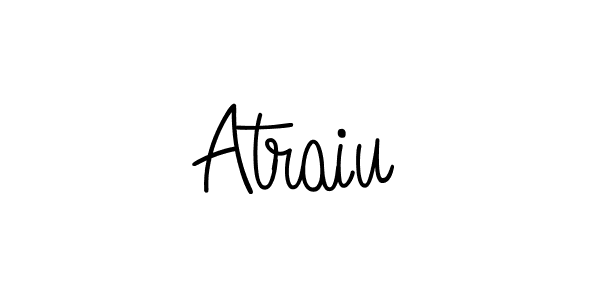 if you are searching for the best signature style for your name Atraiu. so please give up your signature search. here we have designed multiple signature styles  using Angelique-Rose-font-FFP. Atraiu signature style 5 images and pictures png