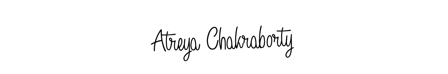Make a beautiful signature design for name Atreya Chakraborty. With this signature (Angelique-Rose-font-FFP) style, you can create a handwritten signature for free. Atreya Chakraborty signature style 5 images and pictures png
