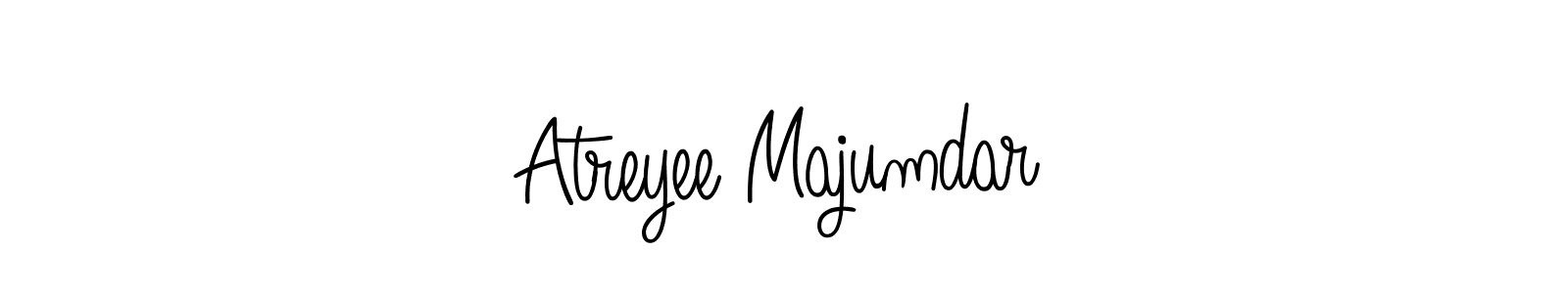 Atreyee Majumdar stylish signature style. Best Handwritten Sign (Angelique-Rose-font-FFP) for my name. Handwritten Signature Collection Ideas for my name Atreyee Majumdar. Atreyee Majumdar signature style 5 images and pictures png