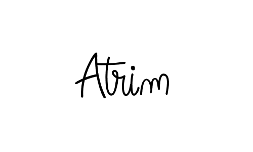 Use a signature maker to create a handwritten signature online. With this signature software, you can design (Angelique-Rose-font-FFP) your own signature for name Atrim. Atrim signature style 5 images and pictures png