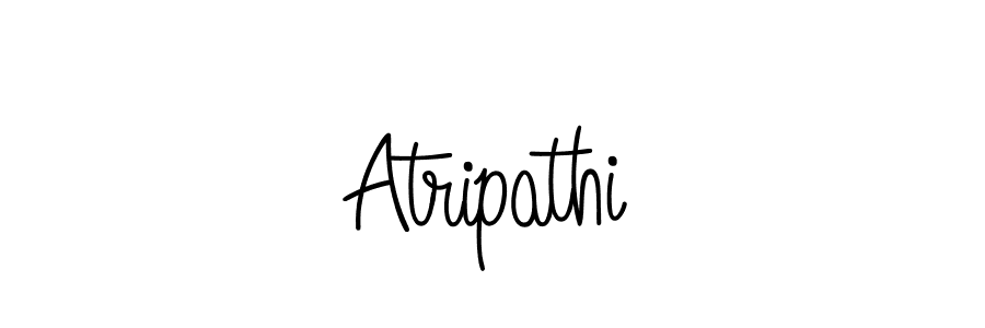 How to make Atripathi name signature. Use Angelique-Rose-font-FFP style for creating short signs online. This is the latest handwritten sign. Atripathi signature style 5 images and pictures png