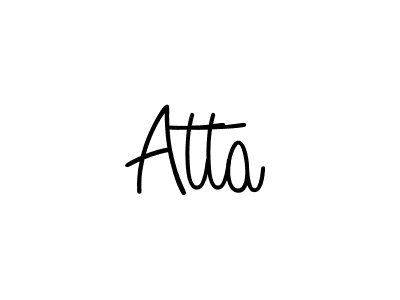 How to Draw Atta signature style? Angelique-Rose-font-FFP is a latest design signature styles for name Atta. Atta signature style 5 images and pictures png