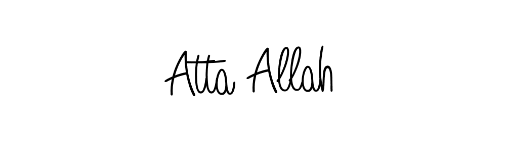 Atta Allah stylish signature style. Best Handwritten Sign (Angelique-Rose-font-FFP) for my name. Handwritten Signature Collection Ideas for my name Atta Allah. Atta Allah signature style 5 images and pictures png