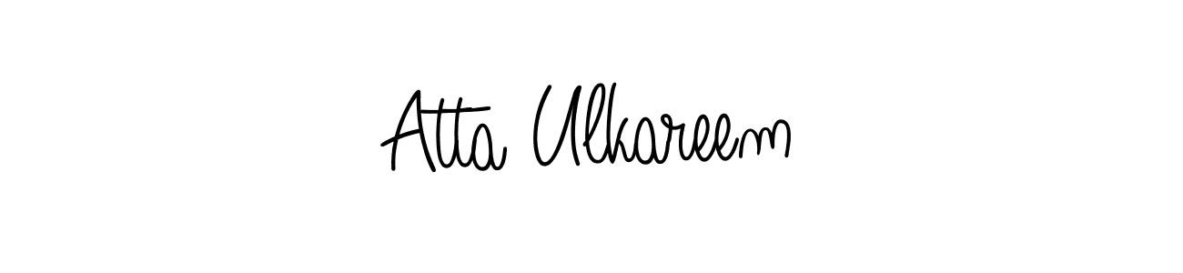 Also we have Atta Ulkareem name is the best signature style. Create professional handwritten signature collection using Angelique-Rose-font-FFP autograph style. Atta Ulkareem signature style 5 images and pictures png