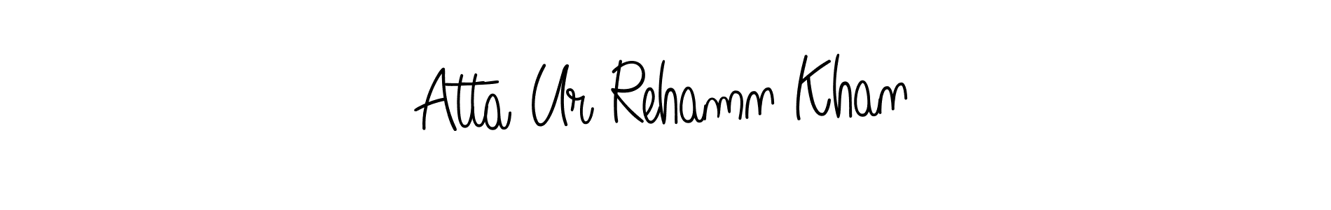 How to make Atta Ur Rehamn Khan name signature. Use Angelique-Rose-font-FFP style for creating short signs online. This is the latest handwritten sign. Atta Ur Rehamn Khan signature style 5 images and pictures png
