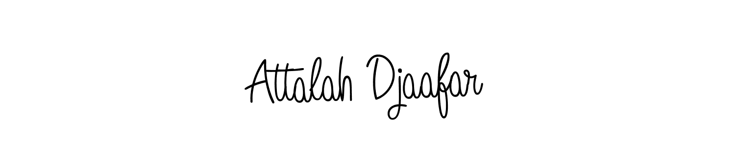 Attalah Djaafar stylish signature style. Best Handwritten Sign (Angelique-Rose-font-FFP) for my name. Handwritten Signature Collection Ideas for my name Attalah Djaafar. Attalah Djaafar signature style 5 images and pictures png