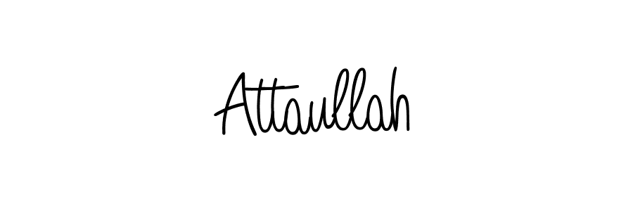 How to make Attaullah signature? Angelique-Rose-font-FFP is a professional autograph style. Create handwritten signature for Attaullah name. Attaullah signature style 5 images and pictures png