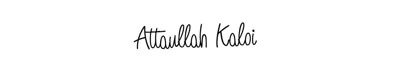 Make a short Attaullah Kaloi signature style. Manage your documents anywhere anytime using Angelique-Rose-font-FFP. Create and add eSignatures, submit forms, share and send files easily. Attaullah Kaloi signature style 5 images and pictures png