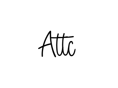 How to make Attc signature? Angelique-Rose-font-FFP is a professional autograph style. Create handwritten signature for Attc name. Attc signature style 5 images and pictures png