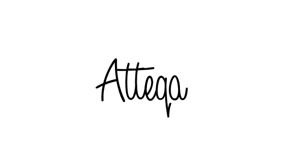 Design your own signature with our free online signature maker. With this signature software, you can create a handwritten (Angelique-Rose-font-FFP) signature for name Atteqa. Atteqa signature style 5 images and pictures png