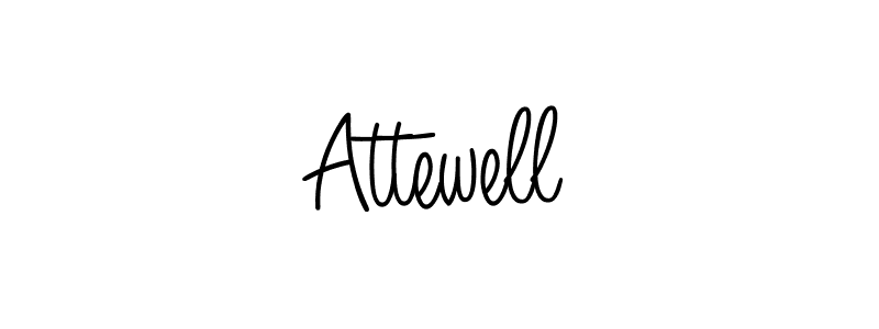 The best way (Angelique-Rose-font-FFP) to make a short signature is to pick only two or three words in your name. The name Attewell include a total of six letters. For converting this name. Attewell signature style 5 images and pictures png