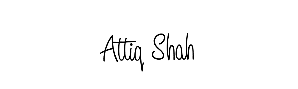 Design your own signature with our free online signature maker. With this signature software, you can create a handwritten (Angelique-Rose-font-FFP) signature for name Attiq Shah. Attiq Shah signature style 5 images and pictures png