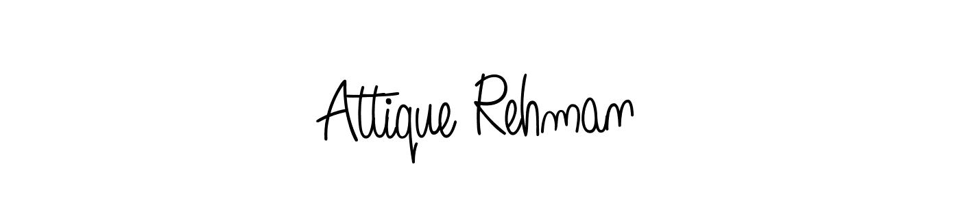 You can use this online signature creator to create a handwritten signature for the name Attique Rehman. This is the best online autograph maker. Attique Rehman signature style 5 images and pictures png