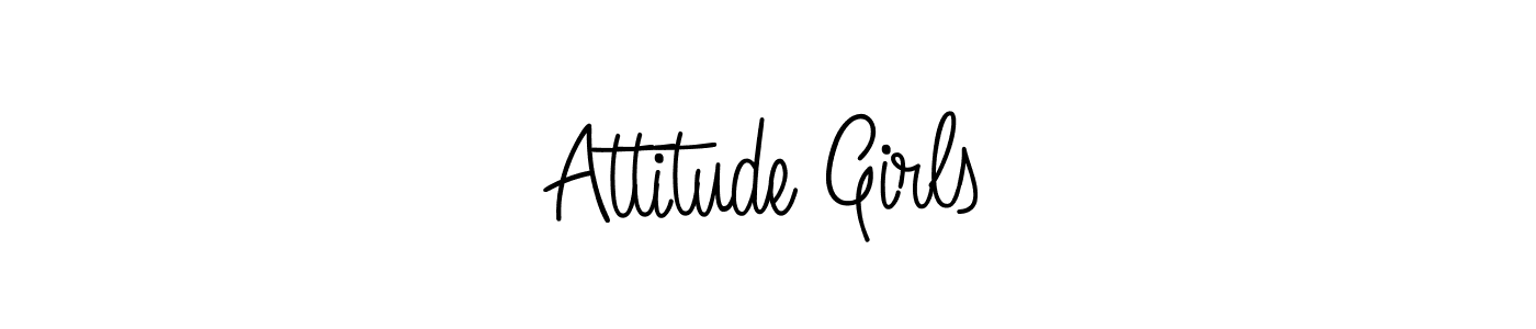 Use a signature maker to create a handwritten signature online. With this signature software, you can design (Angelique-Rose-font-FFP) your own signature for name Attitude Girls. Attitude Girls signature style 5 images and pictures png