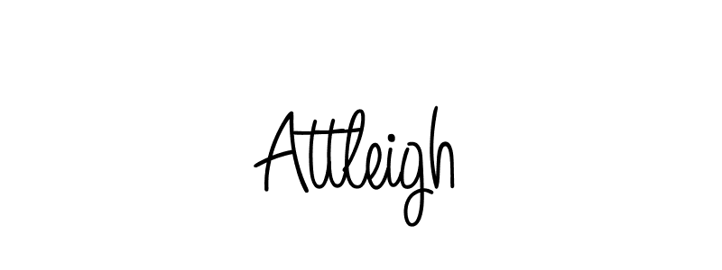 Design your own signature with our free online signature maker. With this signature software, you can create a handwritten (Angelique-Rose-font-FFP) signature for name Attleigh. Attleigh signature style 5 images and pictures png