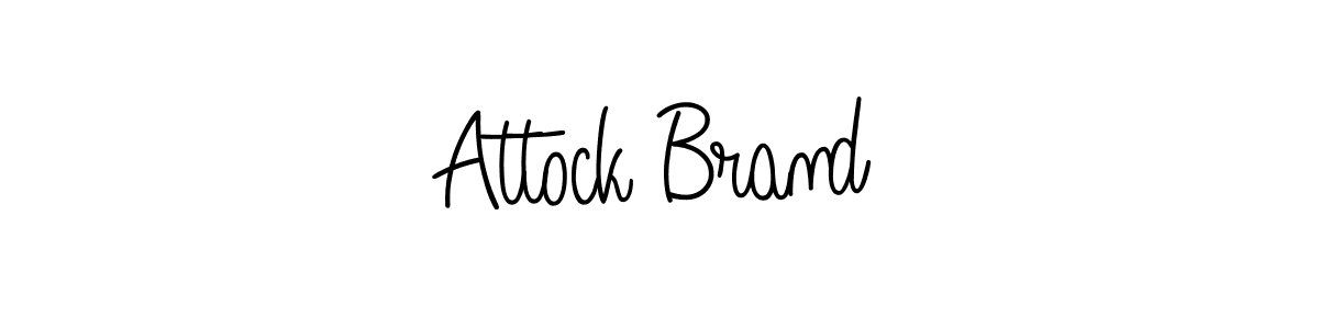 Make a beautiful signature design for name Attock Brand. With this signature (Angelique-Rose-font-FFP) style, you can create a handwritten signature for free. Attock Brand signature style 5 images and pictures png