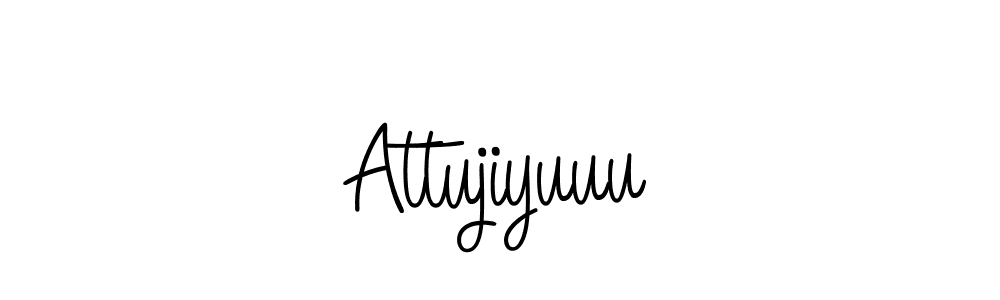 The best way (Angelique-Rose-font-FFP) to make a short signature is to pick only two or three words in your name. The name Attujiyuuu include a total of six letters. For converting this name. Attujiyuuu signature style 5 images and pictures png