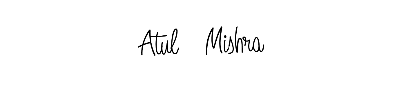 How to make Atul। Mishra name signature. Use Angelique-Rose-font-FFP style for creating short signs online. This is the latest handwritten sign. Atul। Mishra signature style 5 images and pictures png