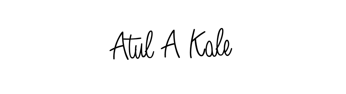 The best way (Angelique-Rose-font-FFP) to make a short signature is to pick only two or three words in your name. The name Atul A Kale include a total of six letters. For converting this name. Atul A Kale signature style 5 images and pictures png