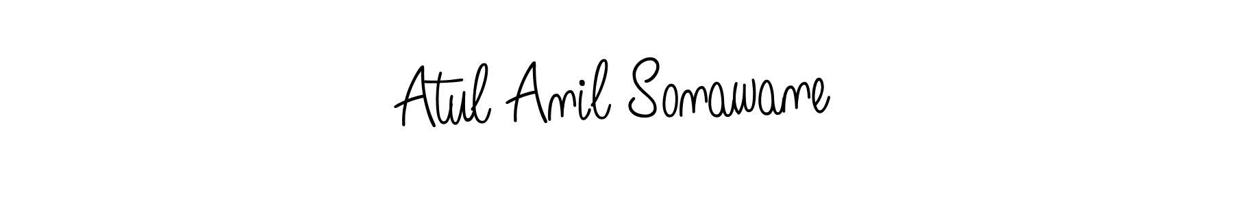 Use a signature maker to create a handwritten signature online. With this signature software, you can design (Angelique-Rose-font-FFP) your own signature for name Atul Anil Sonawane. Atul Anil Sonawane signature style 5 images and pictures png