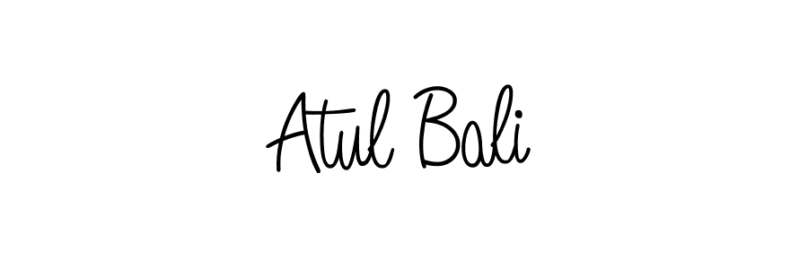 Use a signature maker to create a handwritten signature online. With this signature software, you can design (Angelique-Rose-font-FFP) your own signature for name Atul Bali. Atul Bali signature style 5 images and pictures png